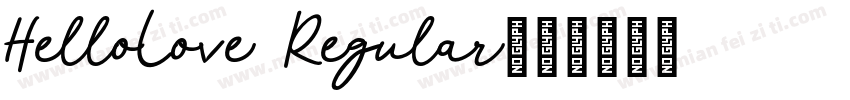HelloLove Regular字体转换